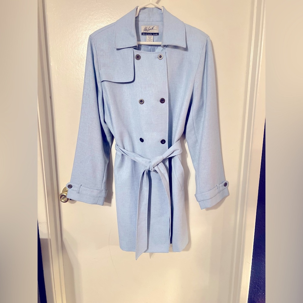 Women’s Vintage Powder Blue Pea Coat